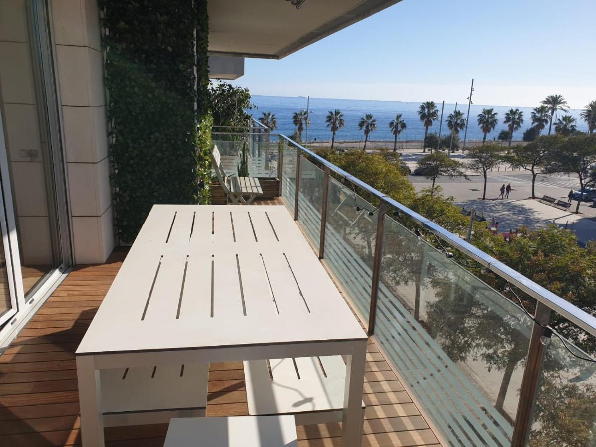 Apartamento Completo Con Piscina Terraza Vistas Del Mar Badalona Exteriör bild